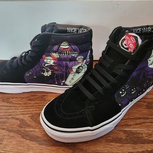 VANS x Nightmare Before Christmas Town SK8-Hi Skate Shoes Men 6.5 Women 8